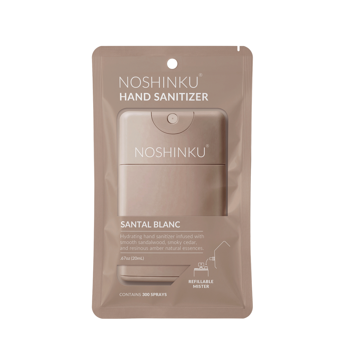 Santal Blanc Hydrating Pocket Hand Sanitizer