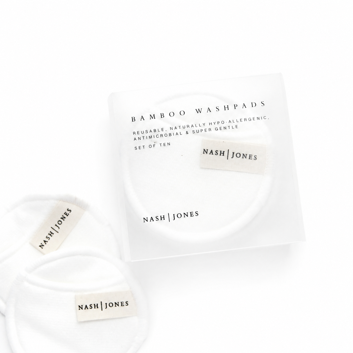 Bamboo and Cotton Reusable Facial Pads